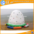 Kids inflatable water rock climbing wall for sale